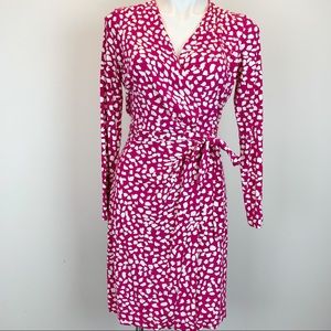 Diane von Furstenberg DVF abstract wrap dress